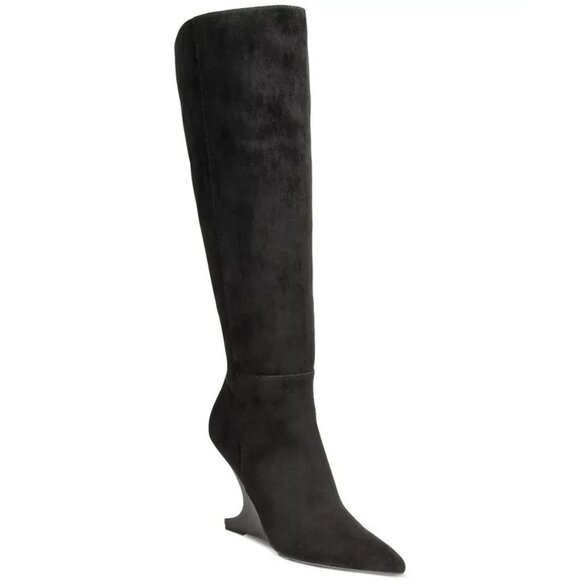 AAJ By Aminah Indigo Tall Dress Boots Black Size 7.5 MSRP $230 - Picture 7 of 7